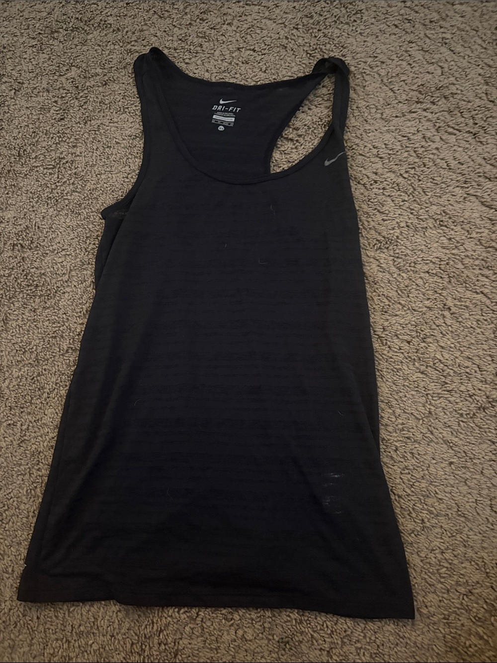 Nike Women's Black Dri-FIT Racerback Tank